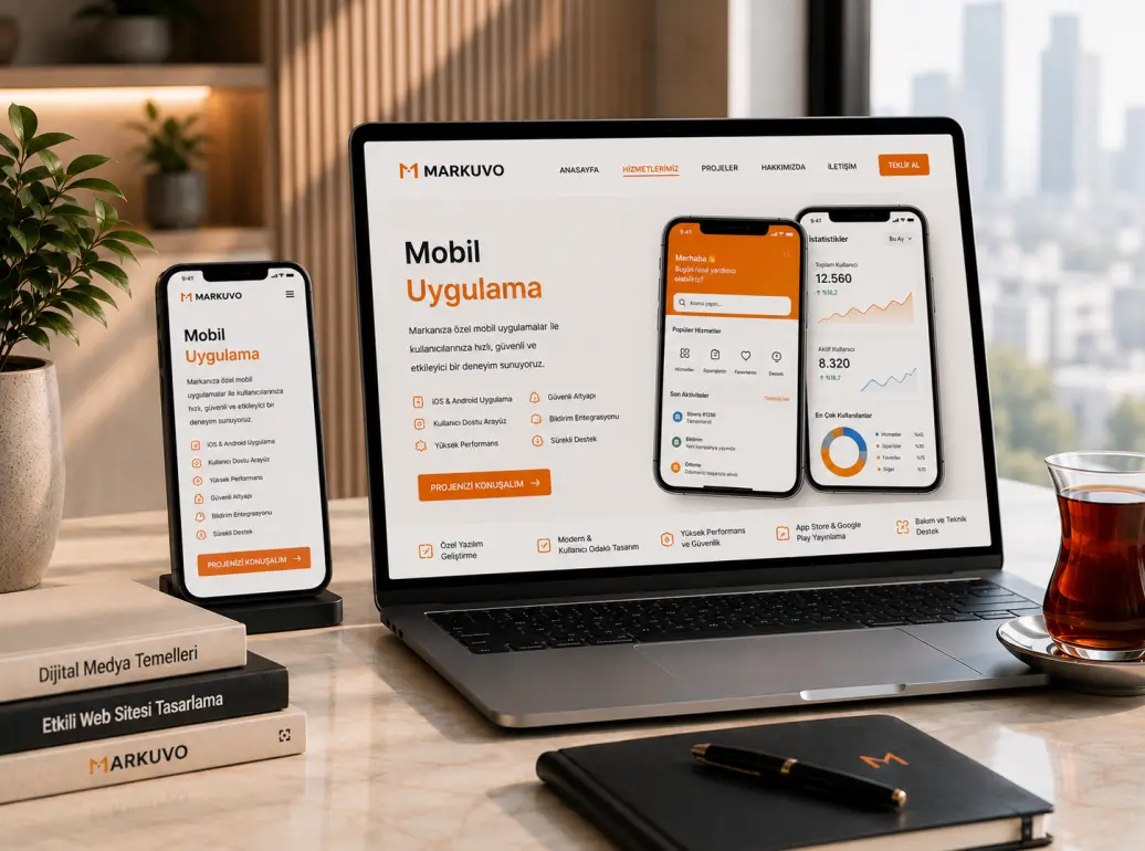 İşletmenize özel mobil uygulama geliştirme hizmetleri. iOS ve Android için performanslı, güvenli, kullanıcı odaklı ve ölçeklenebilir mobil uygulama çözümle